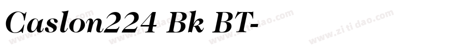 Caslon224 Bk BT字体转换